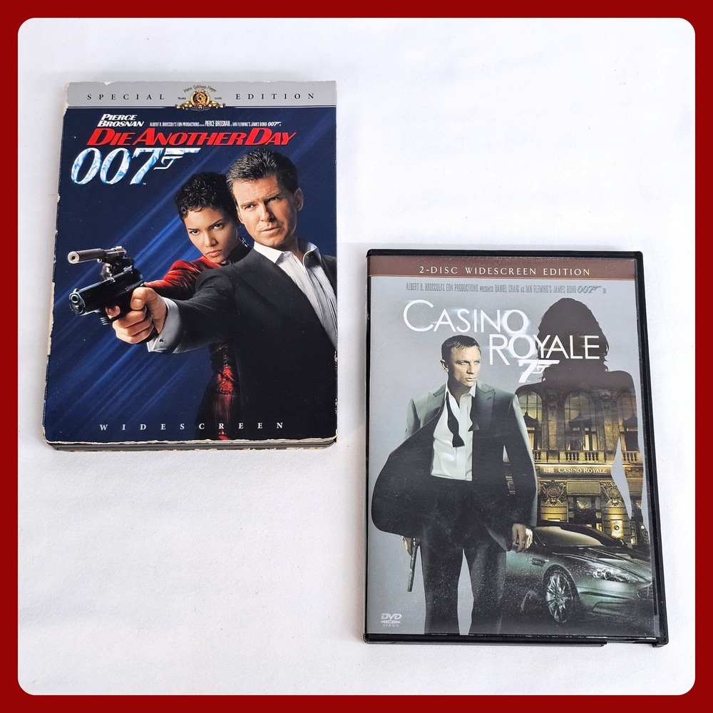 James Bond 007 DVD Set Casino Royale Die Another Day 2-Disc Widescreen‎ Special